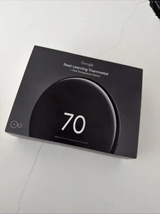 New Google Nest Learning Thermostat 4th Gen Smart Thermostat Polished Obsidian