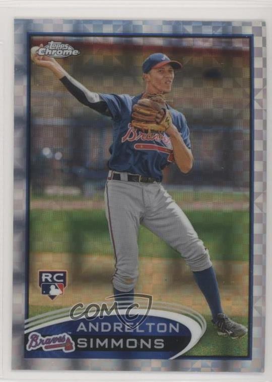 2012 Topps Chrome X-Fractor Andrelton Simmons #182 Rookie RC 1kk