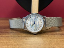 Watch 24h Mechanical Wrist Polar Men's Russian Soviet USSR Strap Silver Raketa
