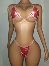 Exotic Dancewear Rave Outfit Size Small Coverage Thong Set