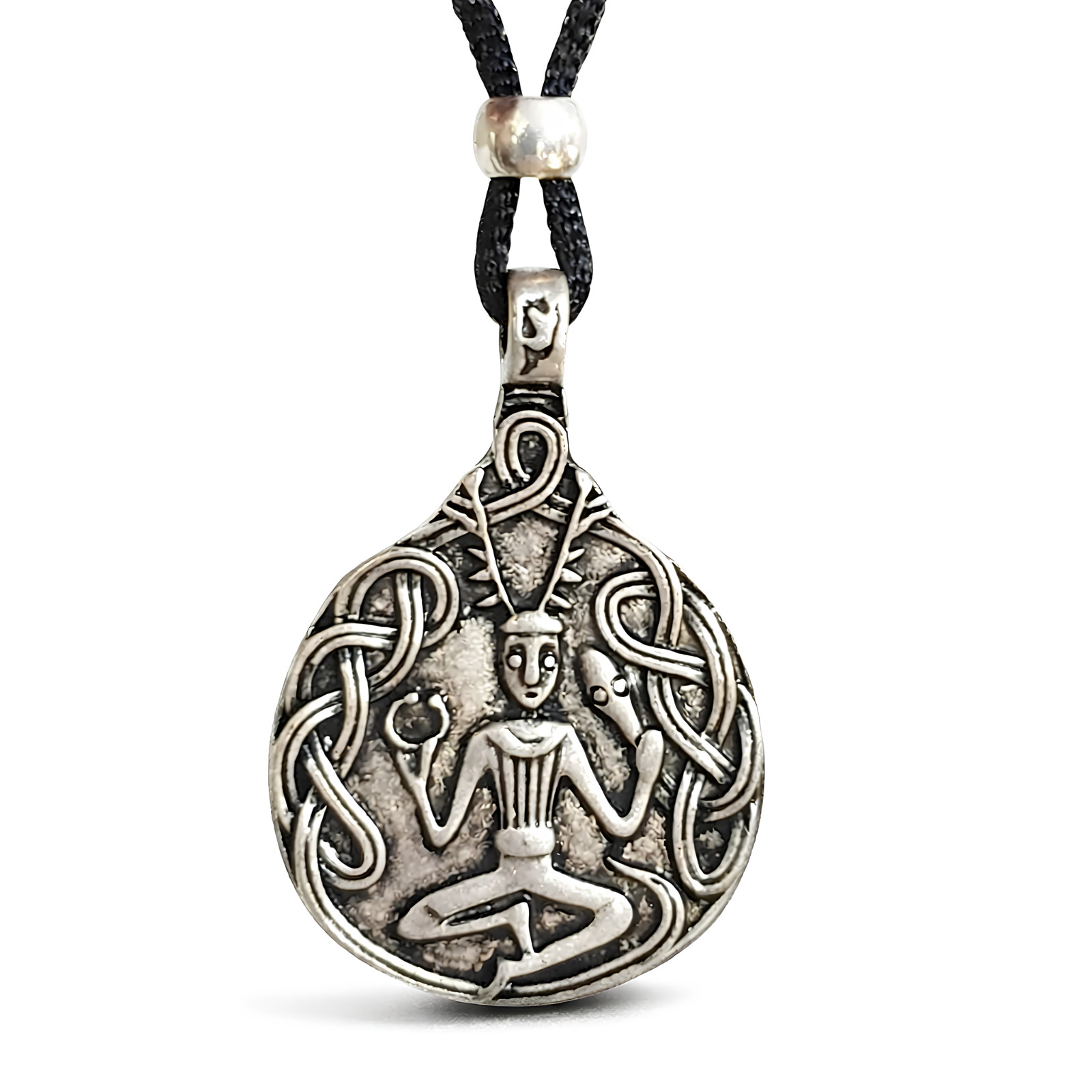 Herne Hunter Pendant Cernunnos God of The Woods Bohemia Ethnic Jewellery & Box