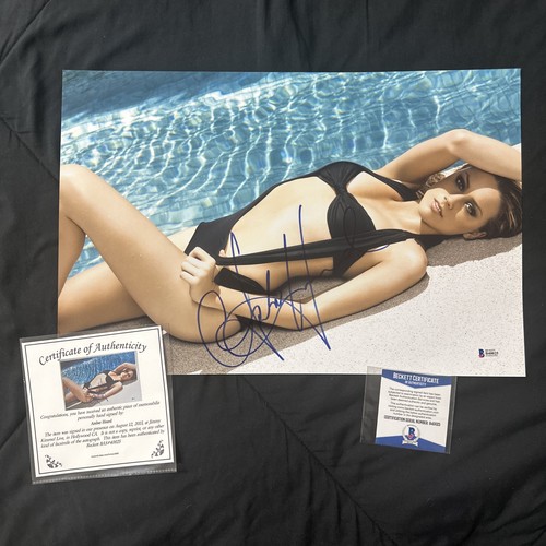 Amber Heard handsigniertes 18x12 Foto signed Aquaman Mera sexy Beckett BAS COA