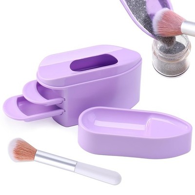 2 in 1 Dip Powder Recycling Tray System, Nail Dip Powder Storage Tray with Clean