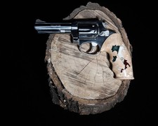Taurus Small Frame Revolver Grips Maple With Epoxy Inlay Italy