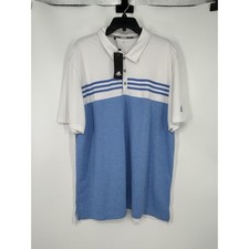 Adidas Golf Short Sleeve Polo Shirt Performance Striped Colorful Mens Size 2XL