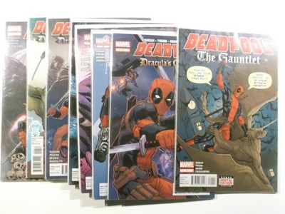 Deadpool Gauntlet + Draculas Gauntlet Heft 1 - 7 komplett US Marvel 2014 Zustand