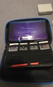 Nintendo New 3DS XL Galaxy Ed. Handheld System 3D w/ Charger, Case, Stylus 4GB