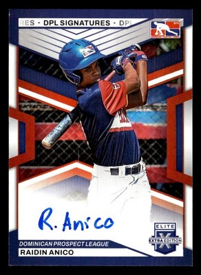 2023 Panini Elite Extra Edition #DPS-RA Raiden Anico DPL Signatures