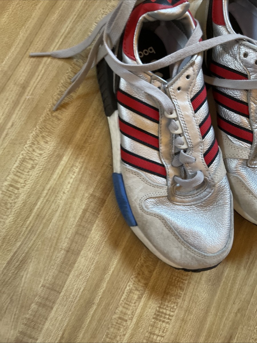 Size 5 - adidas Rising Star R1 Silver Metallic View 5