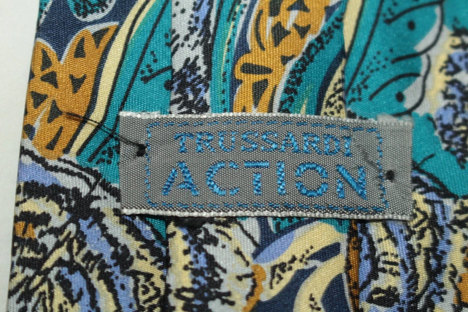 Corbata de seda TRUSSARDI Made in Italy F86452 Foto 4 de 4