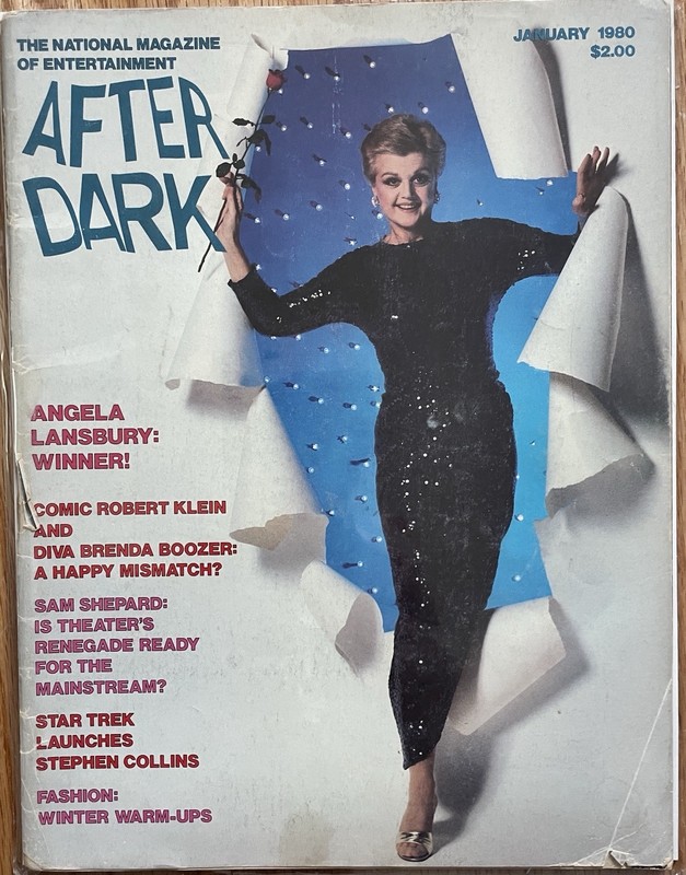 Vintage After Dark Entertainment Magazine January 1980 Angela Lansbury LGBTQ