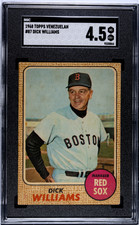 1968 Topps Venezuelan 87 Dick Williams - SGC 4.5 Venezuela