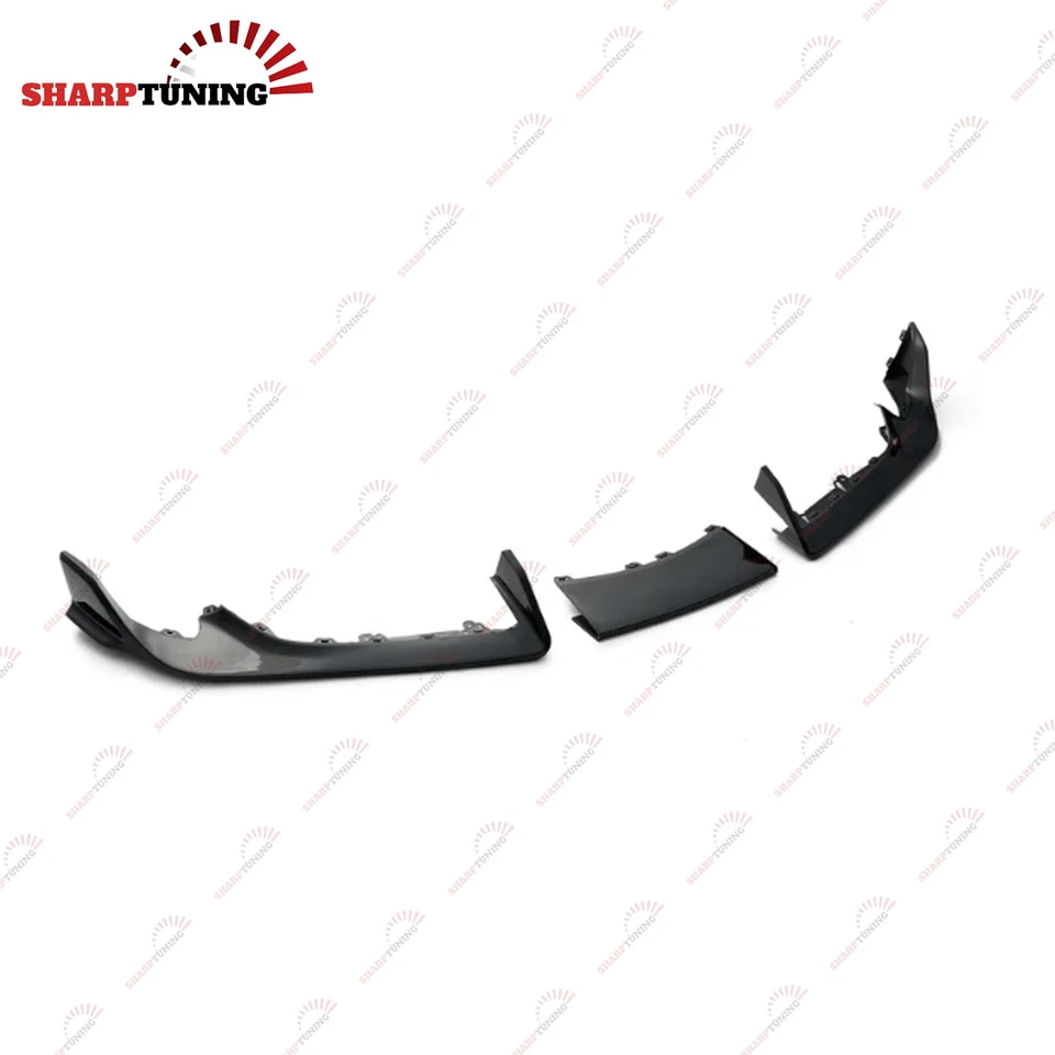 For 2020-24 GR Supra A90 A91 Gloss Black Front Bumper Lip Splitter - Image 3 of 4