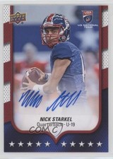 2016 Upper Deck USA Football USA U19 Auto Nick Starkel #14 Auto of6