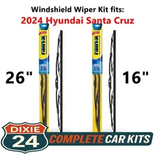 Rain-X Weatherbeater Wiper Kit fits: 2024 Hyundai Santa Cruz (26" & 16")