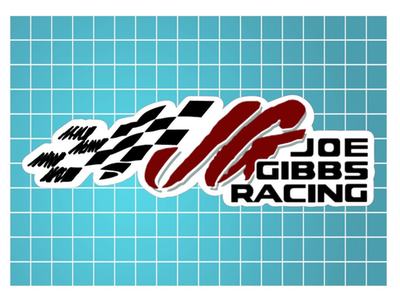 #ad #ad Joe Gibbs Racing Logo All Weather Vinyl Sticker Decal NASCAR $3.25