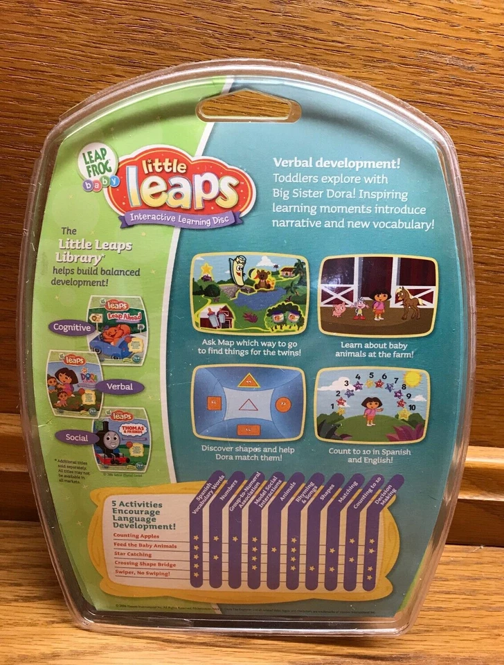 Leap Frog Baby Little Leaps Nick Jr. Dora the Explorer Toddler 24+ Months - Image 3 of 3