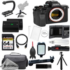 Sony a7 IV Mirrorless Camera 64GB Extra Battery LED Flash- ULTIMATE Kit