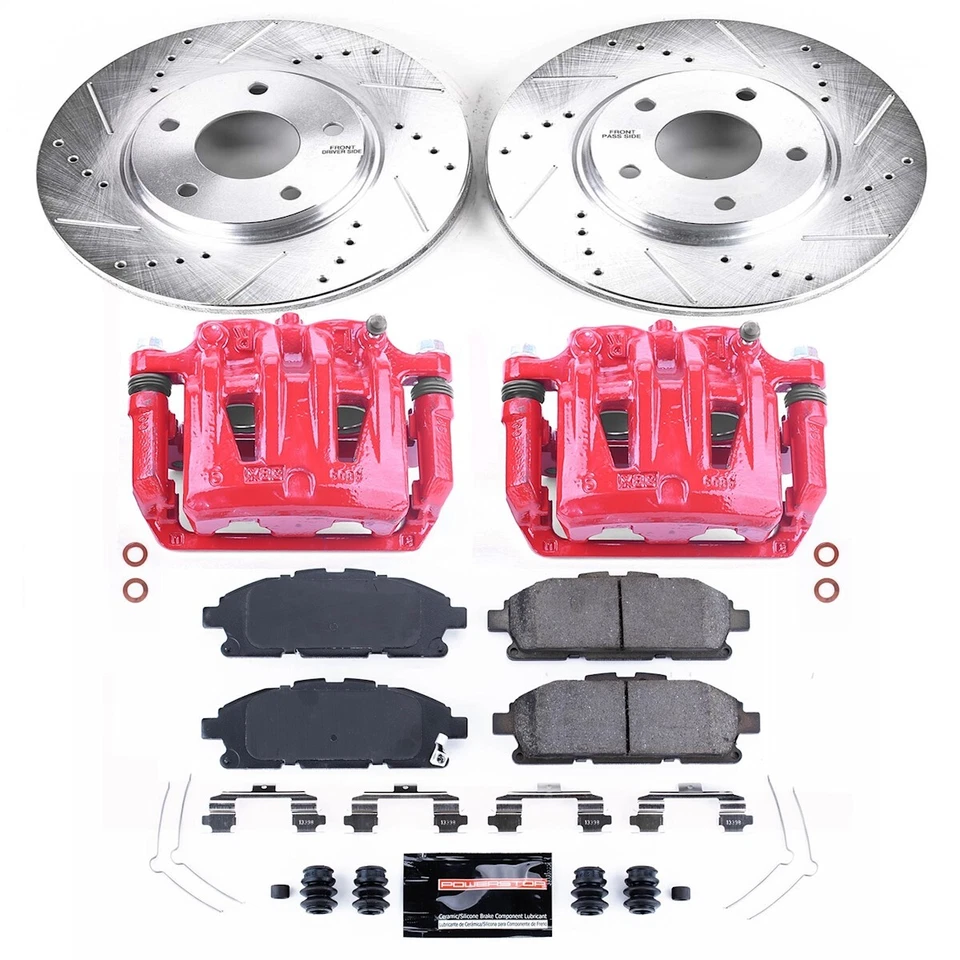 KC6360 Powerstop 2-Wheel Set Brake Kit With Calipers Front for Nissan Quest - Image 2 of 4