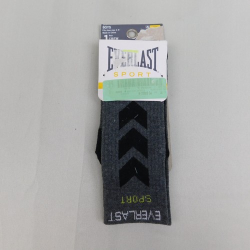 5 Pair Everlast Sport Boys Socks Size 3-9 - No Show & Compression Crew #4975 - Picture 7 of 9