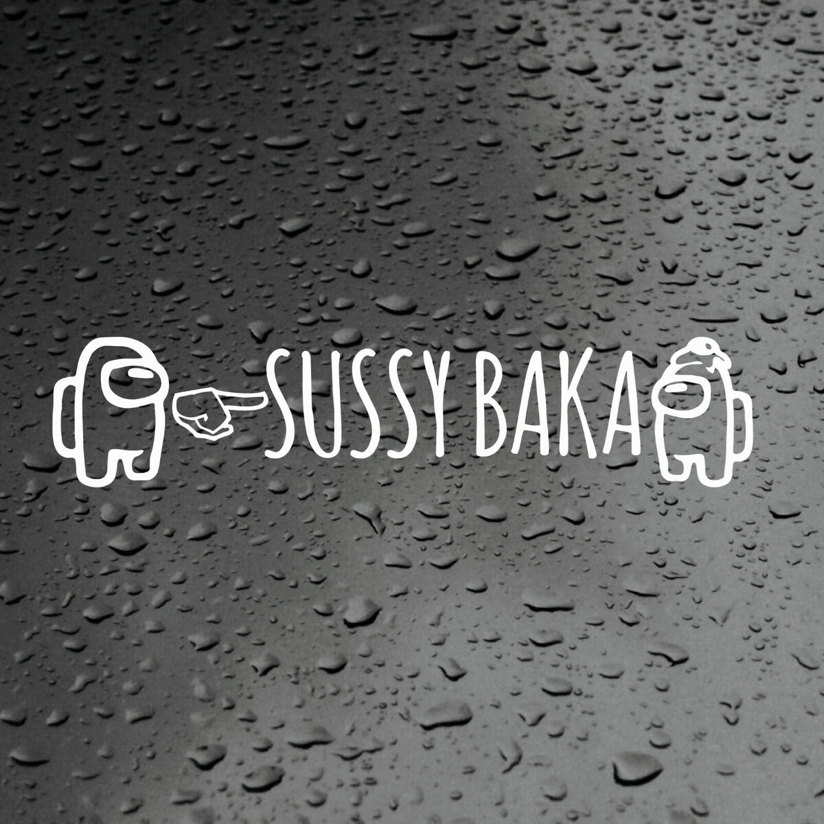 Sussy Baka Meme Suss Sticker Among Us Inspired Vinyl Laptop Decal Gaming