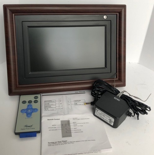 Rosewill 7 Inch Digital Photo Frame RDF-670B w Switching Adapter and Remote EUC - Picture 1 of 7