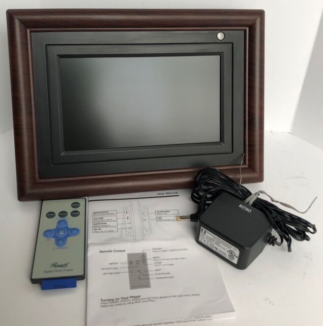 Rosewill 7 Inch Digital Photo Frame RDF-670B w Switching Adapter and Remote EUC YV10956 Rosewill 7 Inch Digital Photo Frame RDF-670B w Switching Adapter and Remote EUC YV10956