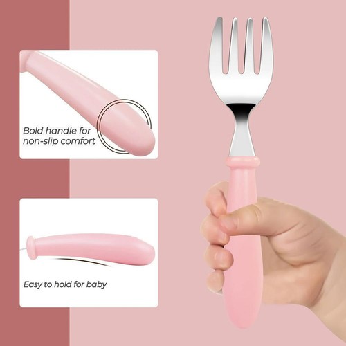 Stahl Kleinkind Löffel, Kinder Besteck Löffel rund GXW J2Z0 Han 9CV0 V4Z3 - Bild 5 von 22