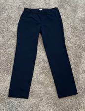 J. Jill Navy Blue Precision Stretch Slim Leg Ankle Pants Elastic Waist 6 Office
