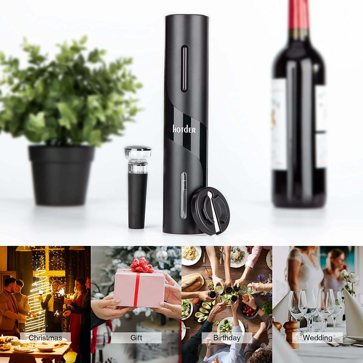 Electric Red Wine Bottle Opener,Red Wine Accessories Gift Set,Electric