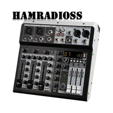 Professional Audio Mixer Built-in 16 Digital Effector 48V Phantom Power Supply