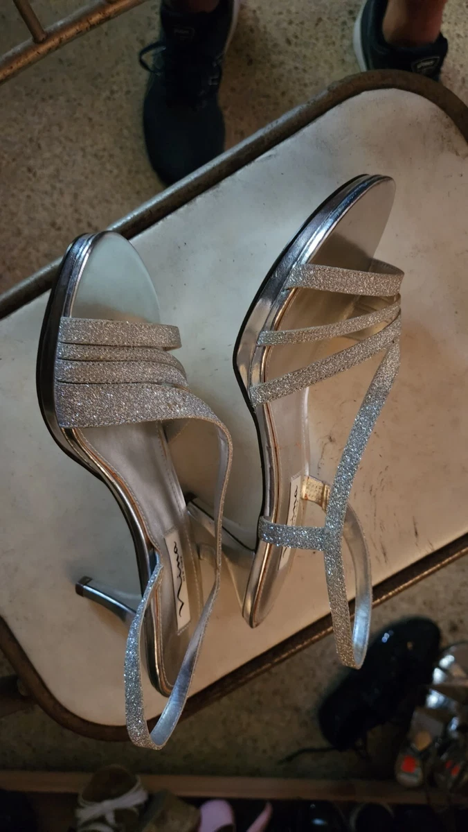 Nina new york silver heels sales