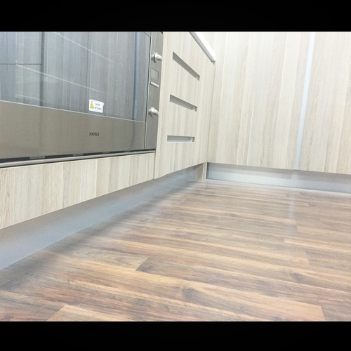 brushed aluminium laminate for kitchen kickboard plinth 2.4 eBay