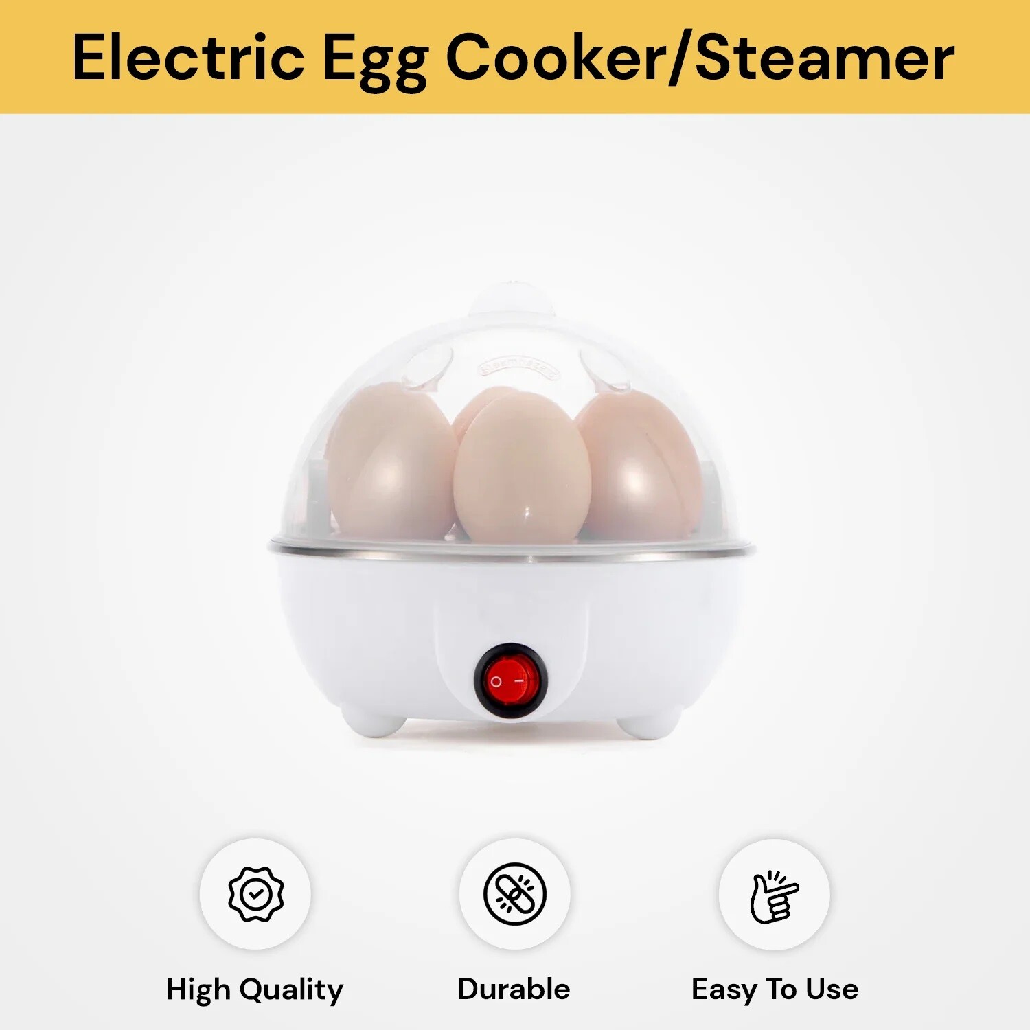 Electric Soft Hard Egg Boiler Bowl Cooker Poacher Steamer Noise Free Egg Cooker eBay