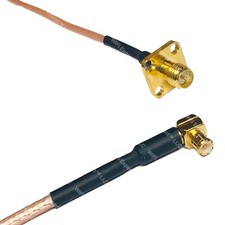 RG316 RP-SMA Female Flange to MCX MALE ANGLE RF Cable Rapid-SHIP LOT
