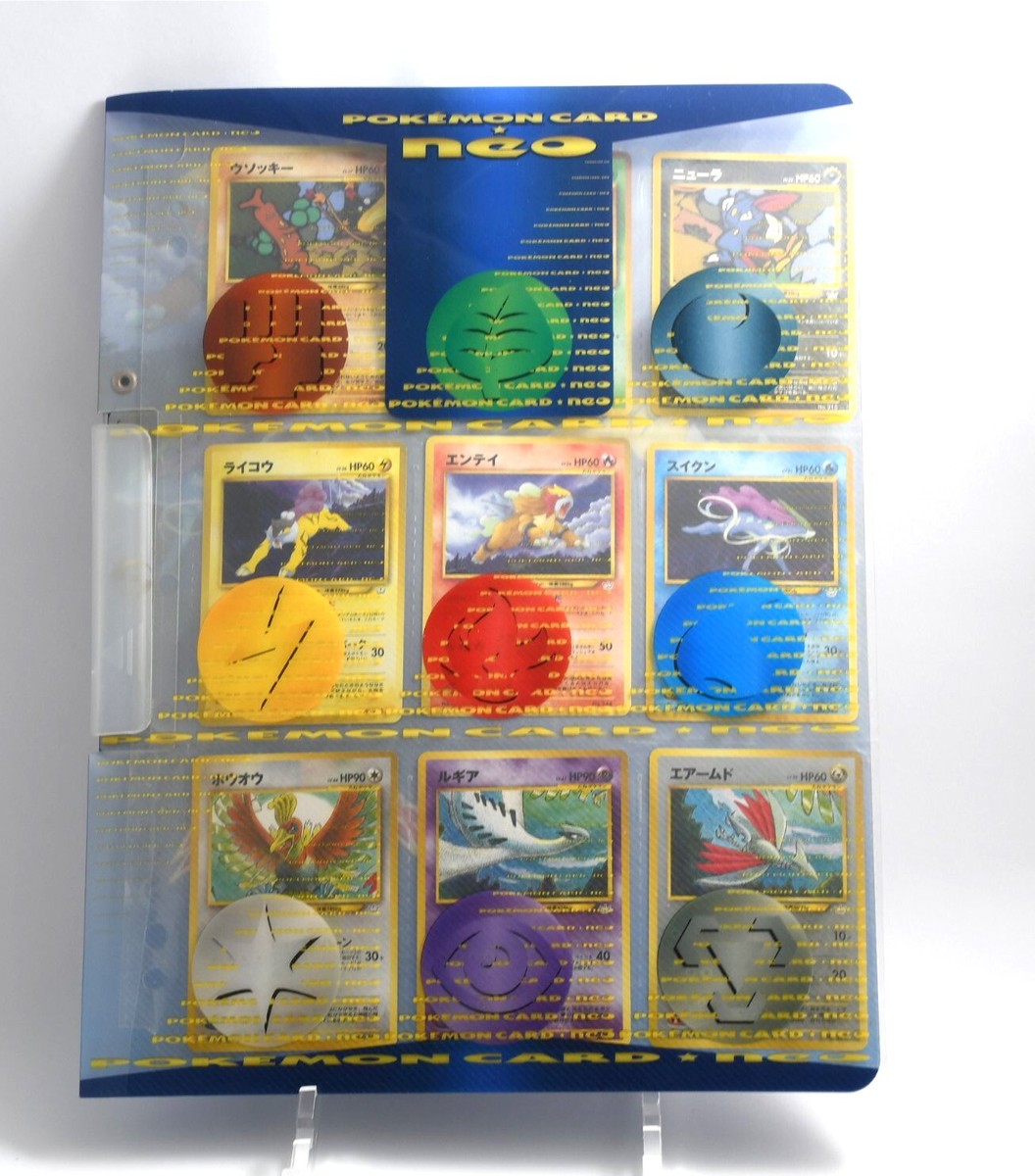 ポケモンカードneo ファイル3冊 Pokemon Card Neo Premium File 3 folder 9 card Japanese | eBay