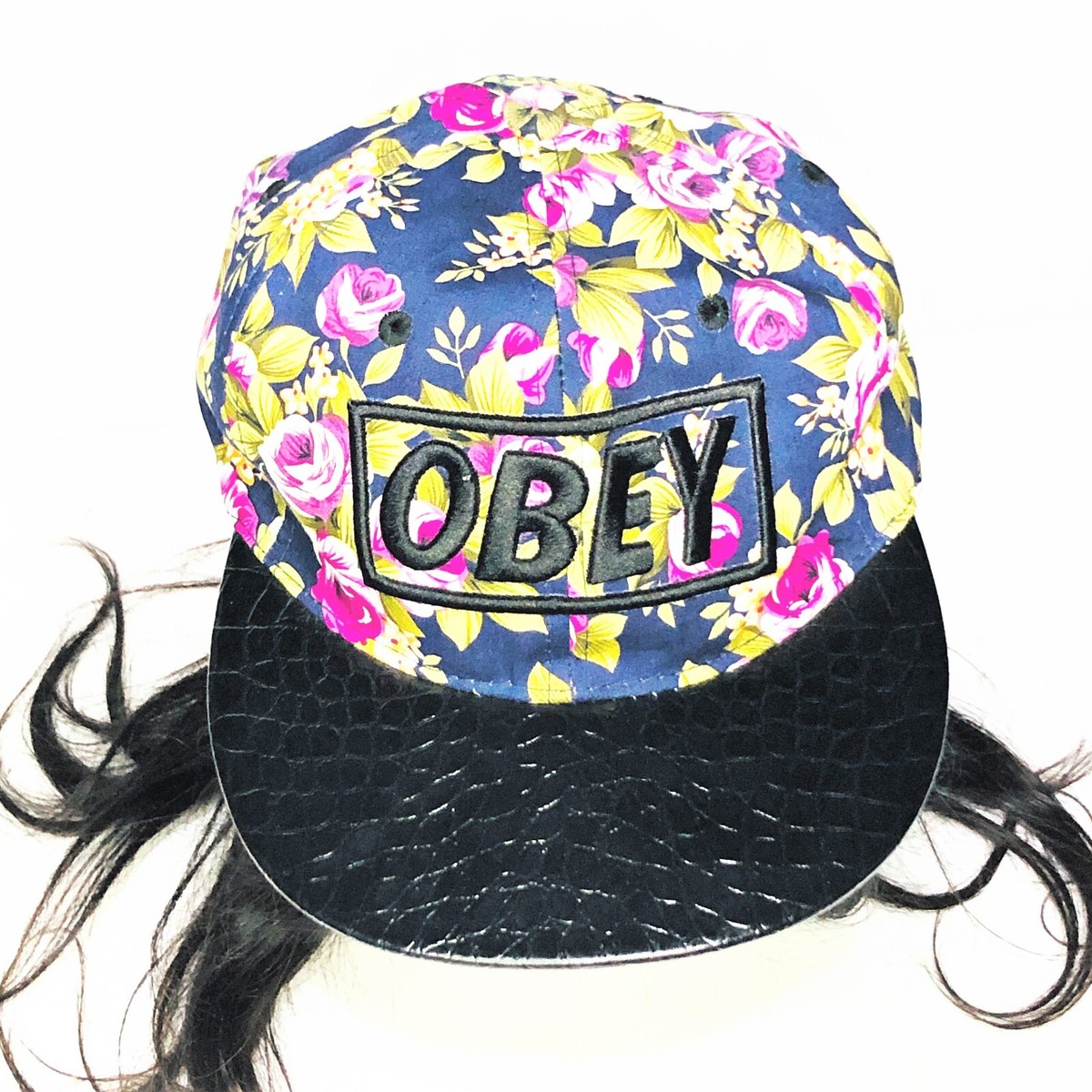 OBEY Propaganda Baseball Cap Bright Floral Pattern  display picture 1