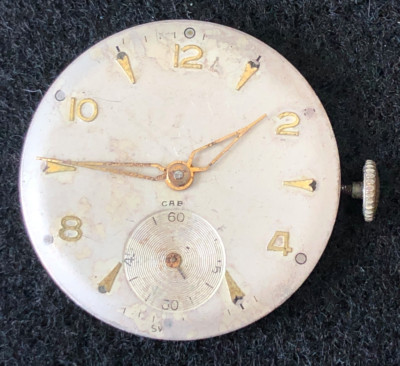 Vintage Oriosa Men's Watch Movement Parts 15j Swiss