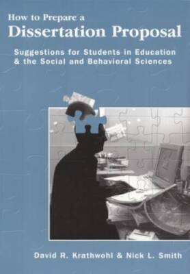 How To Prepare A Dissertation Proposal: Suggestions for Students in  - VERY GOOD
