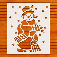 Snowman Stencil for Crafts Stencil Template Reusable Wall Art, DIY Crafts, Fab