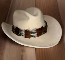 Vintage Betmar Hat Wool New York Western Feather Band Cowgirl Union Made