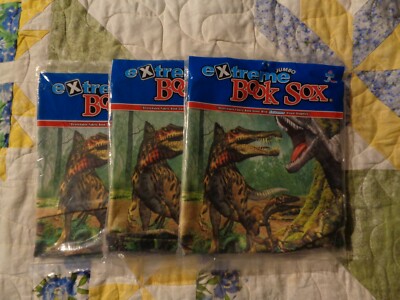 Lot of 3 Jumbo Extreme Book Sox Stretchable Fabric Book Covers Lot 47
