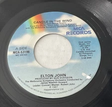 ELTON JOHN Candle In The Wind MCA53196 7" 45RPM 1987