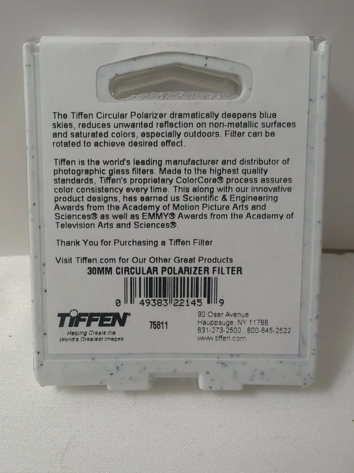 Tiffen Filters Lens 30mm Circular Polarizer Made In The USA New Never Used  - Image 3 of 4
