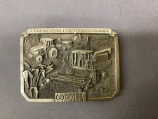 1986 Case Belt Buckle Limited Edition IH Fresh Team for Today's Farmer.