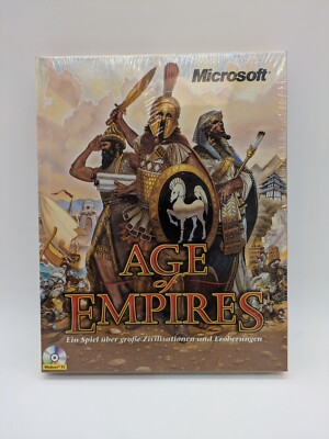 Age of Empires 1 Eurobox OVP Sealed Windows 95/98 NT4.0 Vintage PC-Spiel, 1998