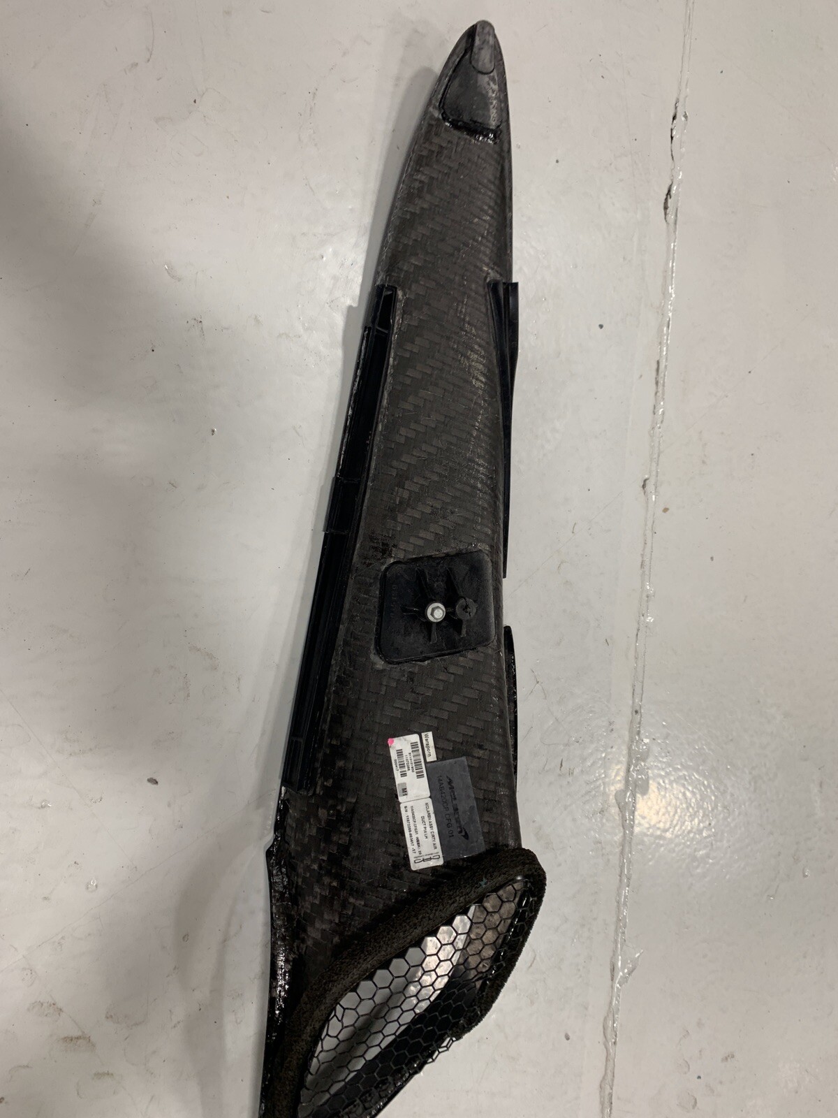 MCLAREN 720S DRIVER LEFT SIDE REAR AIR INTAKE CARBON FIBER COVER OEM 14AB420CP