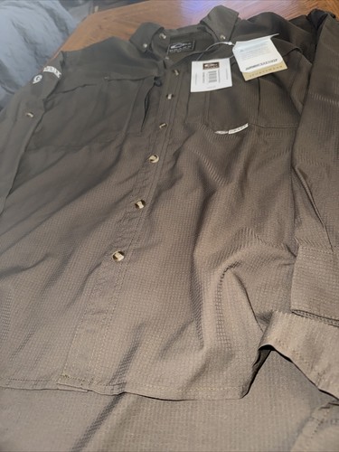 DRAKE WATERFOWL SYSTEMS FLYWEIGHT WINGSHOOTER'S SHIRT LONG SLEEVE Olive Color - Picture 3 of 11