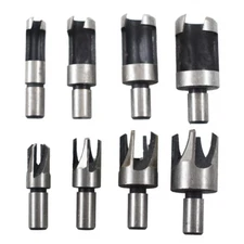 High Quality Wood Plug Hole Cutter Dowel Maker Cutting Shank Drill Bit Set 8 Pcs