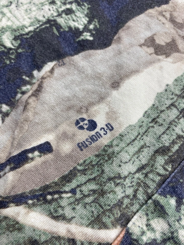 Camisa De Colección Outfitters Ridge Hombres XL Fusión 3D Camuflaje Caza Exterior Bolsillo Cuello Redondo Foto 3 de 4